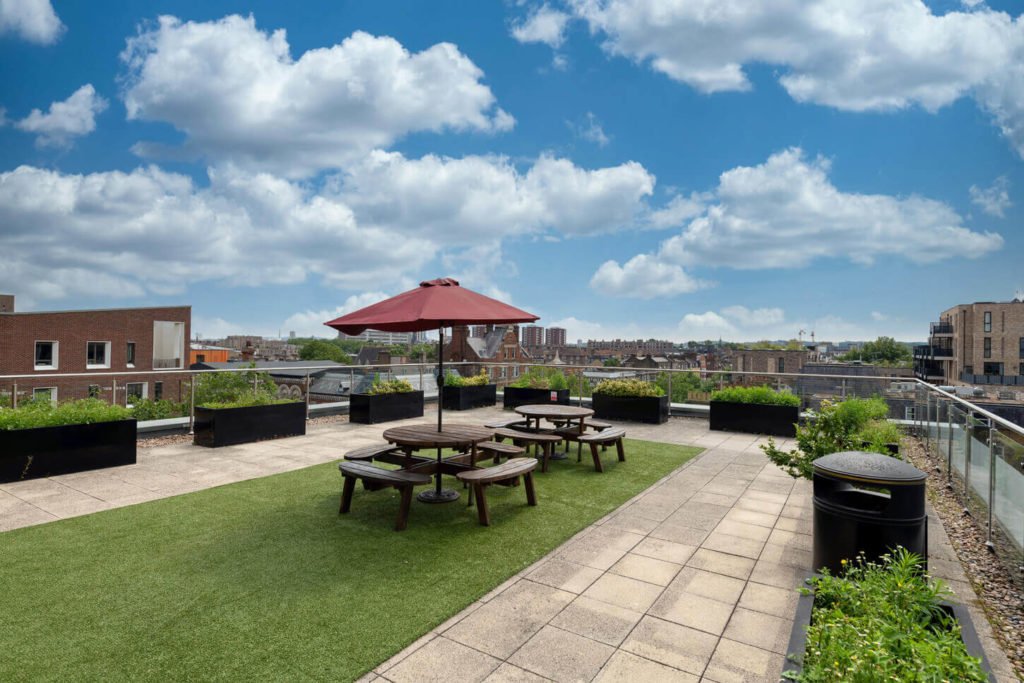 Dashwood Studios, garden rooftop