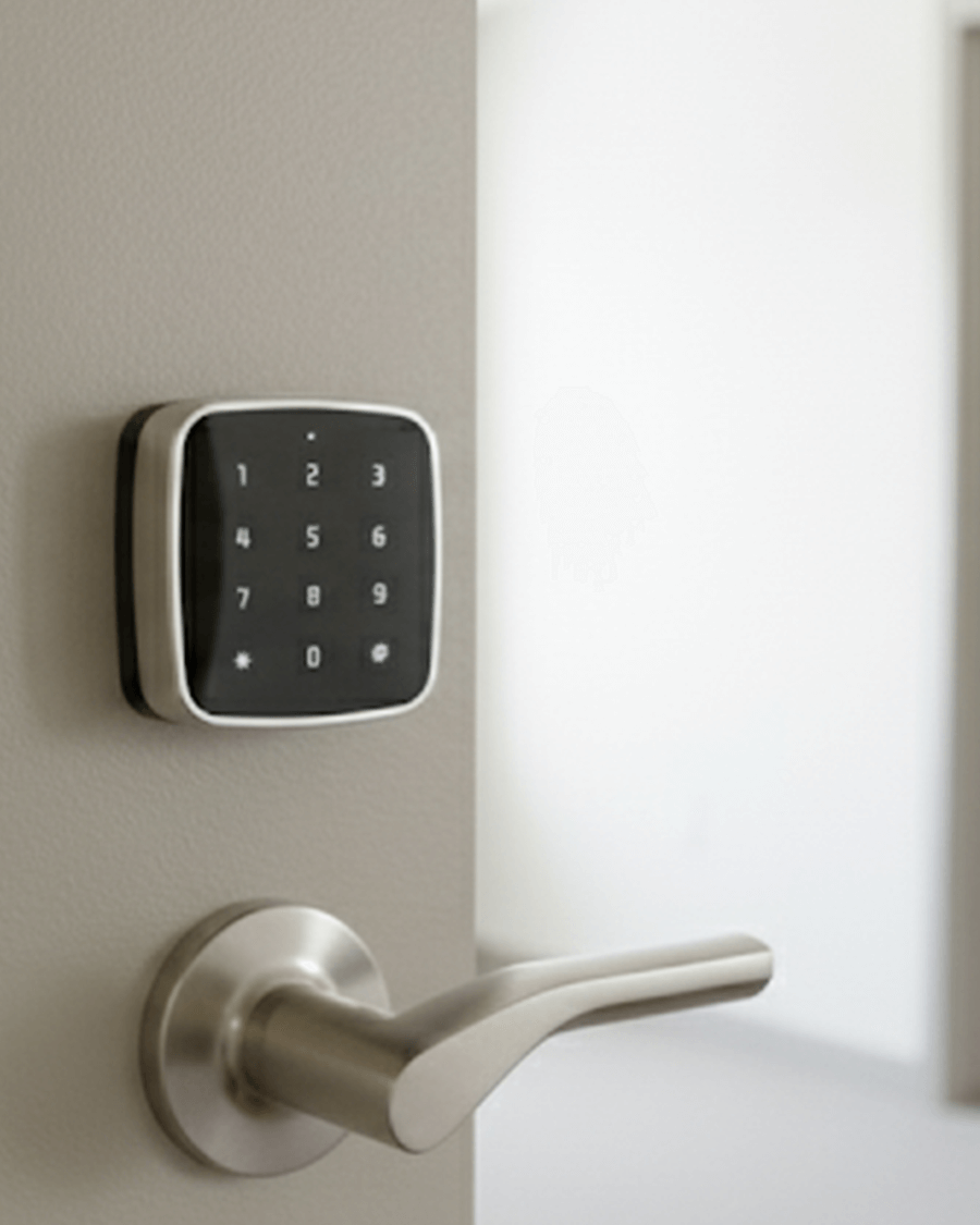 PIN pad curved handle