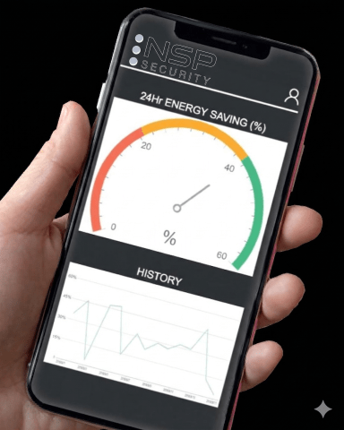 NSP Security All/Off Sensor energy web app