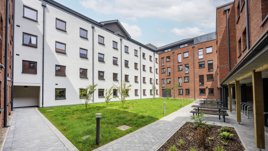 Raffles Hall, York, PBSA courtyard